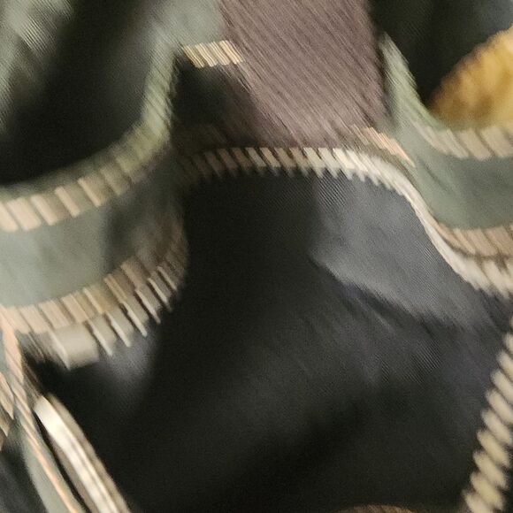 Kipling Dark Green Nylon Mini Drawstring Backpack w/ Gorilla Keychain - Picture 10 of 12